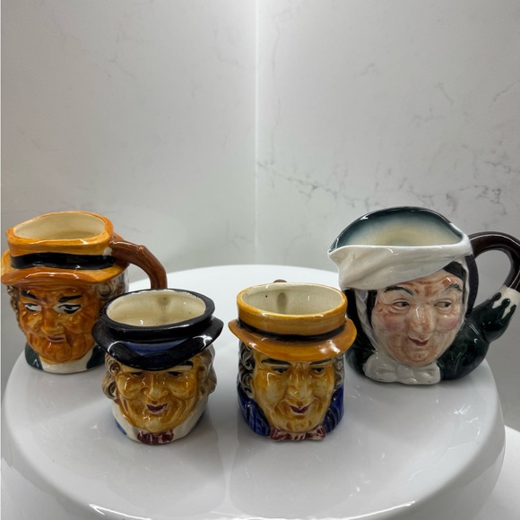 Vintage Toby Mugs made in Japan (lot of 4) - Picture 1 of 14